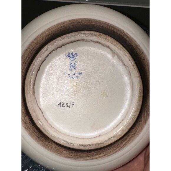 Antique Capodimonte Italy Floral Trinket Dish - Picture 5 of 6